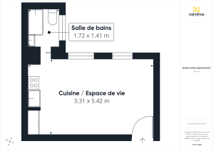 Appartement de 20.0 m² à Bordeaux