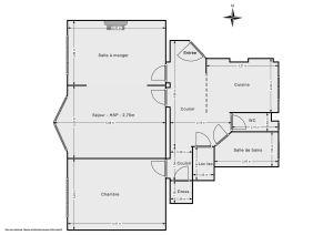 Appartement de 69.0 m² à Paris