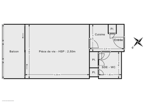 Appartement de 23.0 m² à Paris