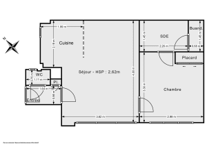 Appartement de 36.17 m² à Paris