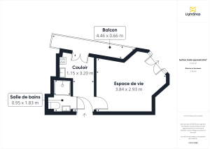 Appartement de 17.23 m² à Les Lilas