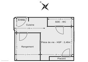 Appartement de 19.0 m² à Paris