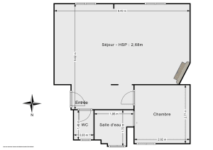Appartement de 38.53 m² à Paris