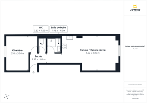 Appartement de 42.25 m² à Saint-Maurice
