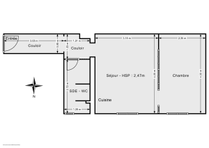 Appartement de 29.17 m² à Paris