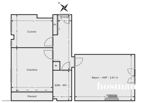 Appartement de 46.0 m² à Paris