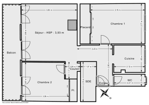 Appartement de 52.0 m² à Levallois-Perret