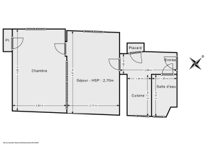 Appartement de 32.0 m² à Paris