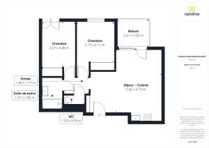 Appartement de 54.14 m² à Caluire-et-Cuire