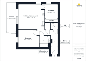 Appartement de 61.0 m² à Mérignac