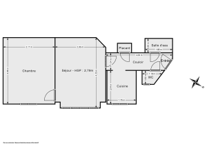 Appartement de 37.62 m² à Paris