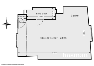 Appartement de 25.5 m² à Paris