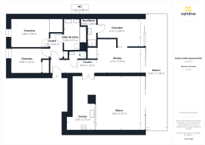 Appartement de 107.0 m² à Pantin