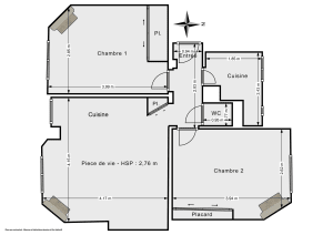 Appartement de 50.0 m² à Paris