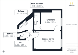 Appartement de 24.0 m² à Paris