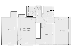 Appartement de 55.35 m² à Bagnolet