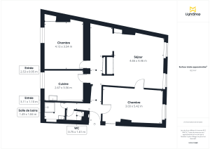 Appartement de 83.0 m² à Lyon