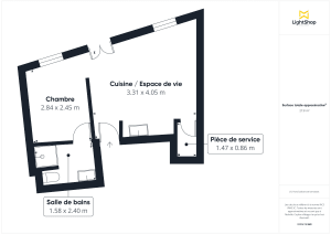Appartement de 28.0 m² à Bordeaux