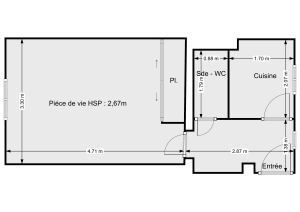 Appartement de 22.0 m² à Paris