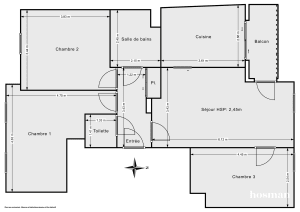 Appartement de 77.0 m² à Clichy