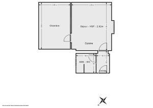 Appartement de 28.0 m² à Paris