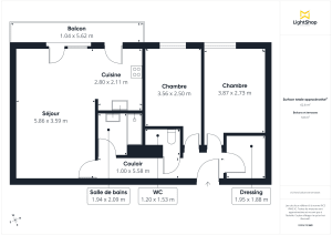 Appartement de 63.13 m² à Nantes