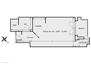 Appartement de 19.0 m² à Paris