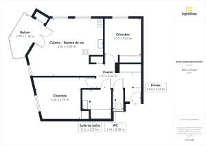 Appartement de 64.31 m² à Nantes
