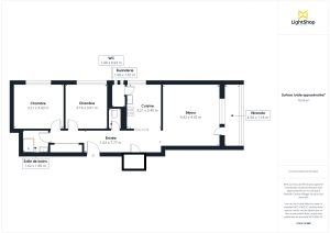 Appartement de 65.5 m² à Saint-Herblain