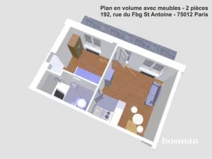 Appartement de 23.36 m² à Paris