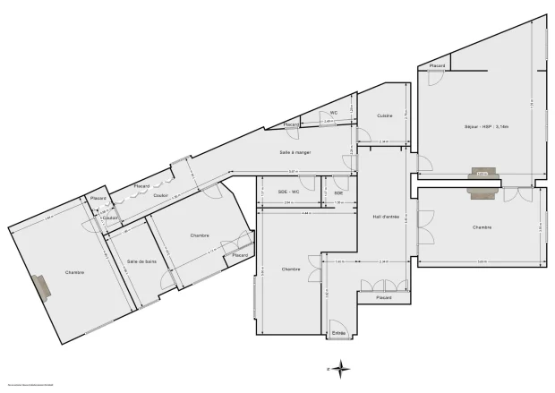 Appartement de 160.6 m² à Paris