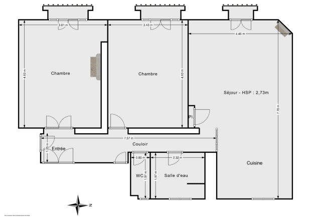 Appartement de 76.61 m² à Nanterre