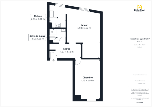 Appartement de 44.0 m² à Pantin