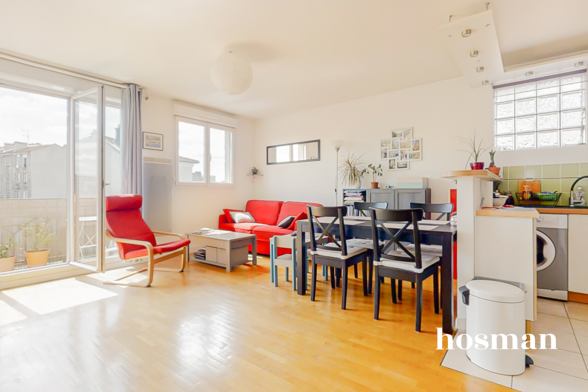 Appartement calme et baigné de lumière - 58m2 - 3 pièces - rue de ...
