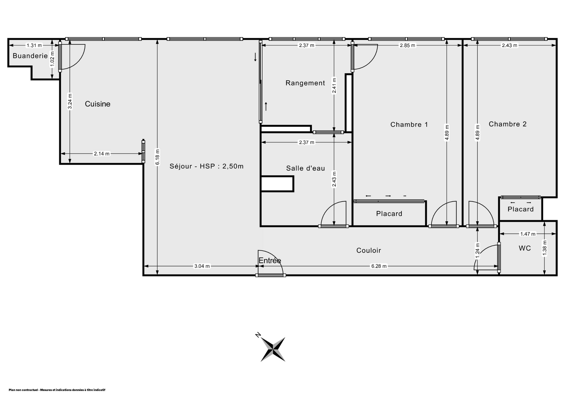 Appartement rénové avec parking 67 m2 Quartier Le Landreau à Nantes