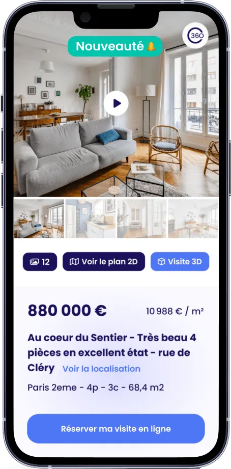 annonce sur smartphone