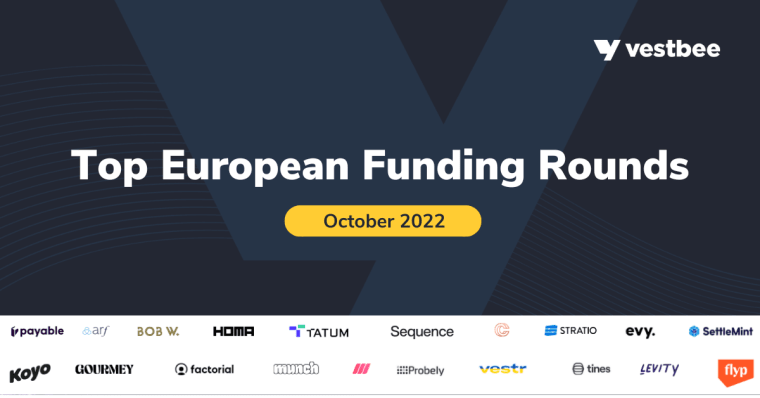 top european funding rounds october by vestbee 