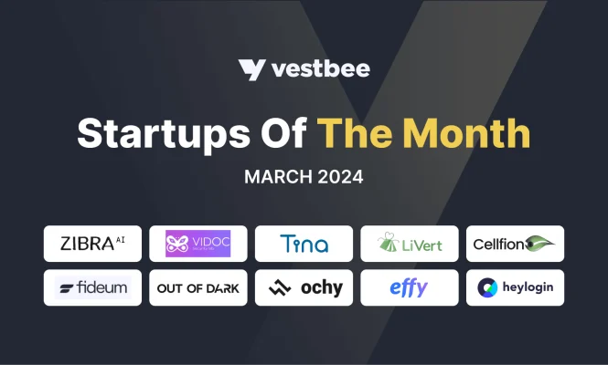 startups of the month by vestbee.com