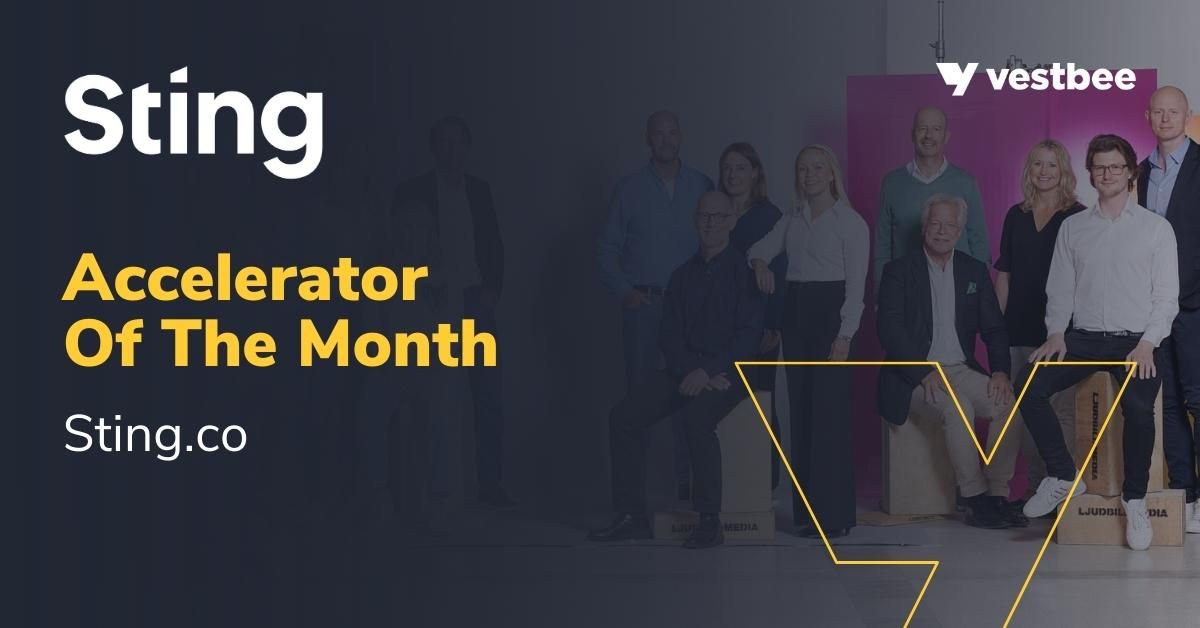 Startup Accelerator Of The Month - Sting main image