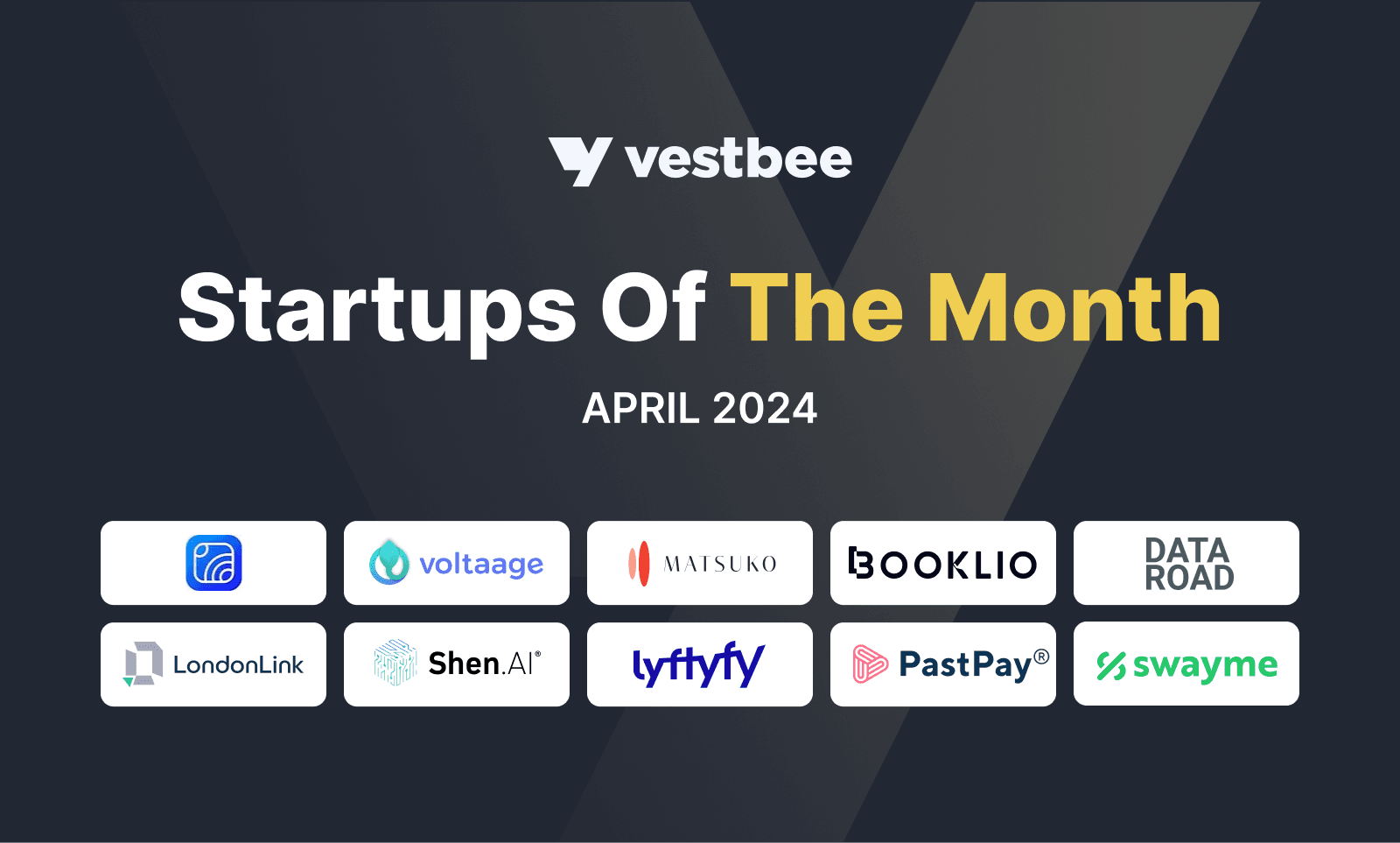 Startups Of The Month — April 2024 | Vestbee