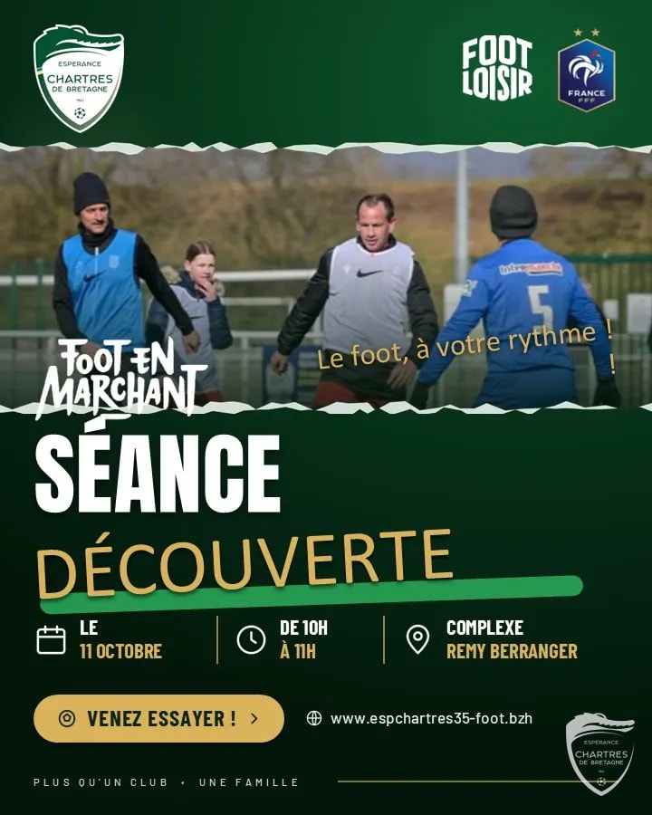 SÉANCE DÉCOUVERTE : LE FOOT EN MARCHANT !