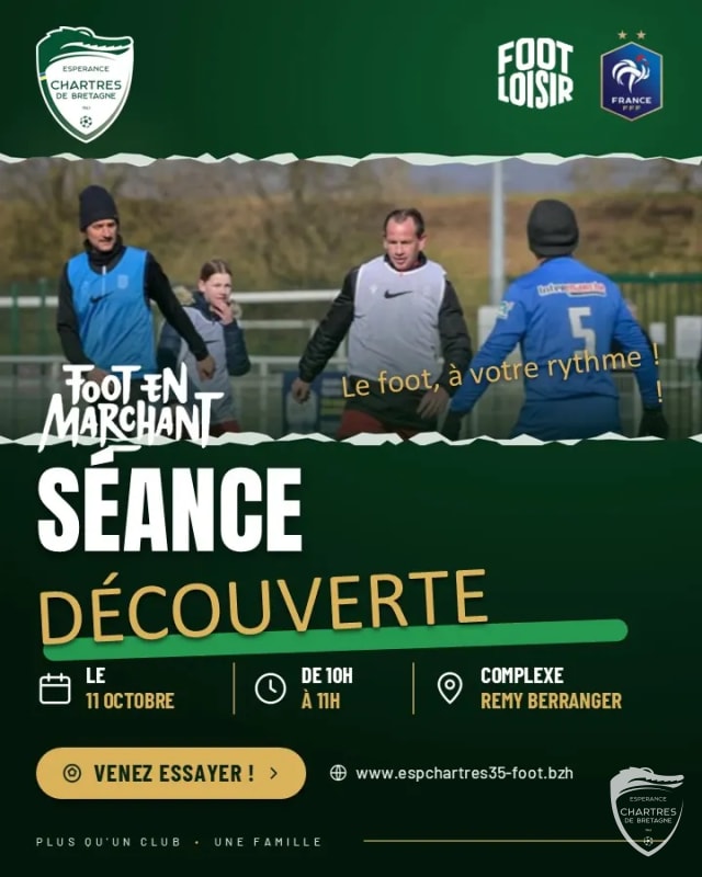 SÉANCE DÉCOUVERTE : LE FOOT EN MARCHANT !