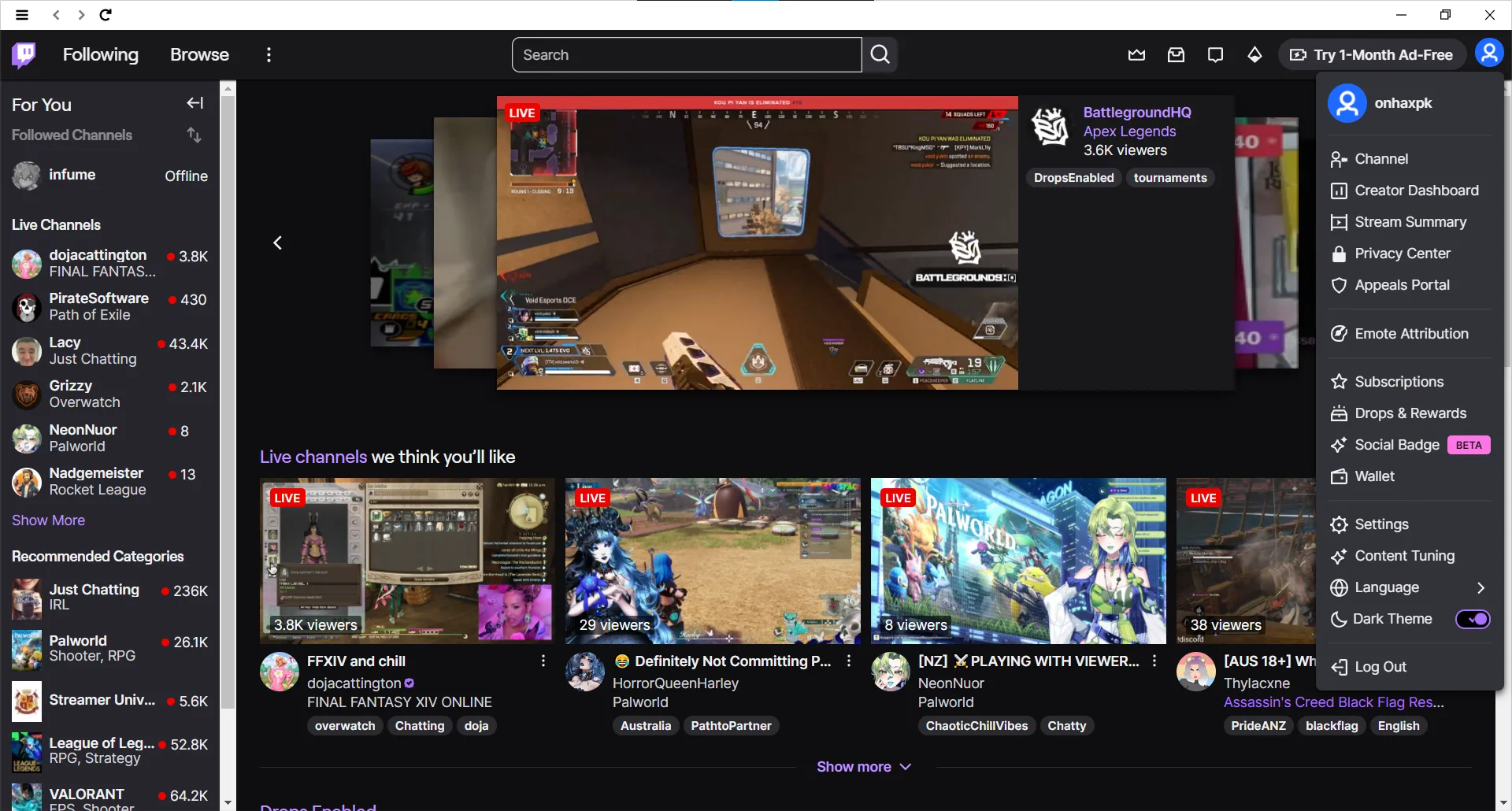 Twitch Creator Dashboard
