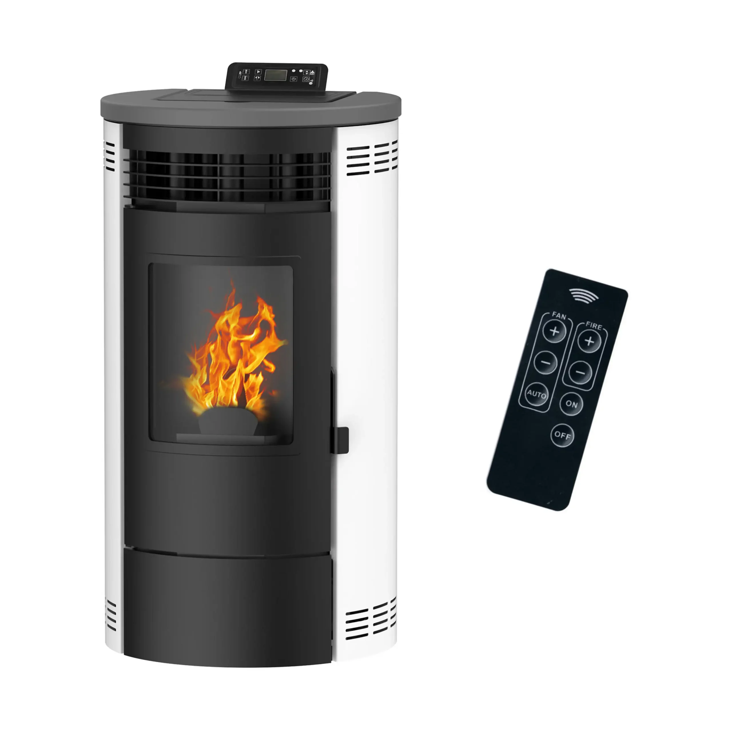 Estufa de pellets - SANNOVER Flavia 15 kW Blanco, 15000 W , blanco