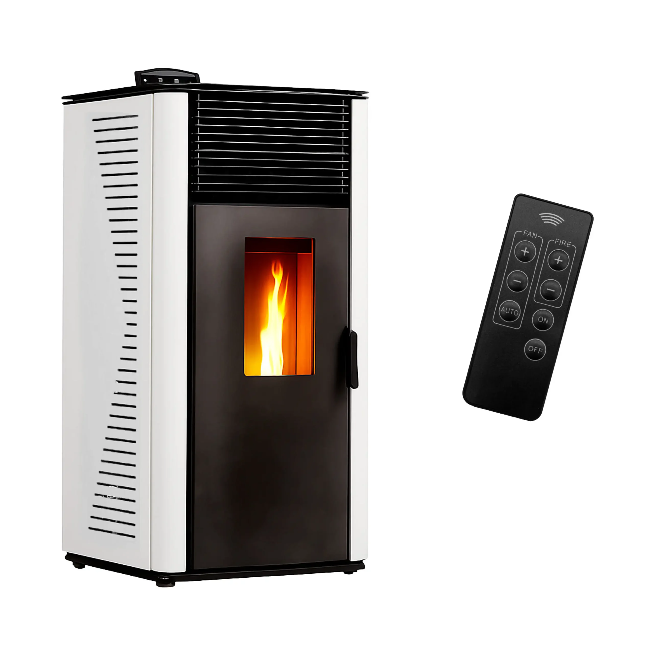 Estufa de pellets - SANNOVER Anita 15, 15000 W , blanco