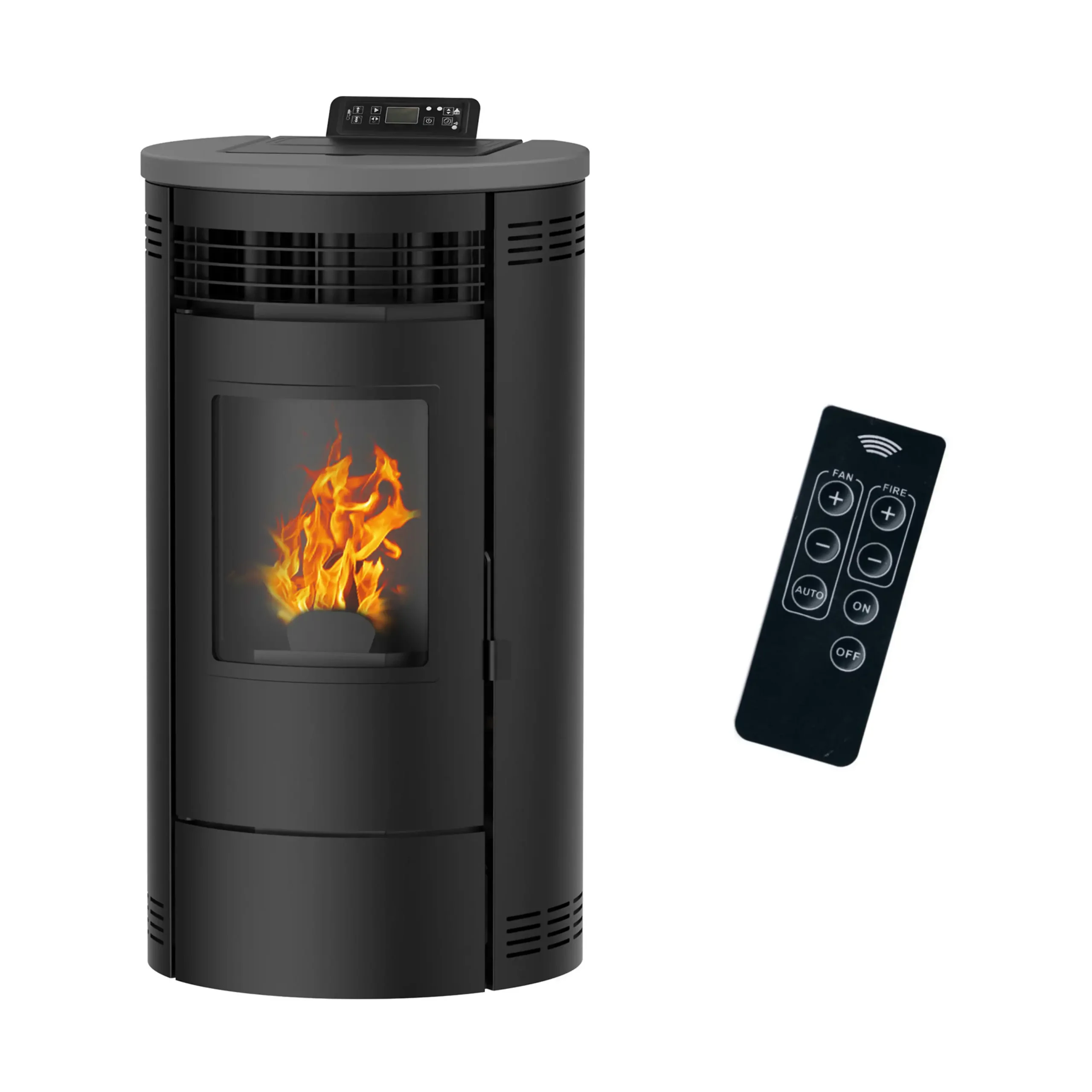 Estufa de pellets - SANNOVER Flavia 15 kW Negro, 15000 W , negro