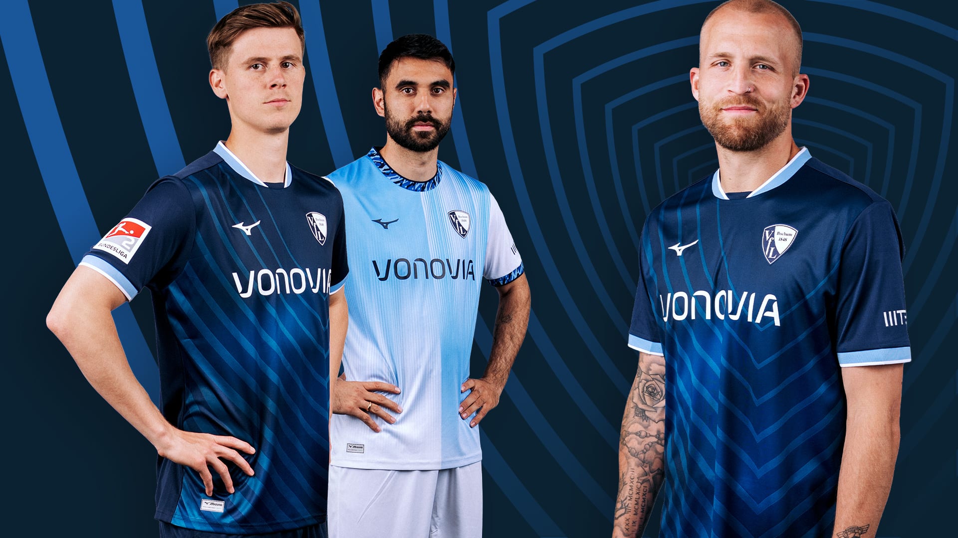 Die neuen VfL-Trikots für die Saison 2026/27.