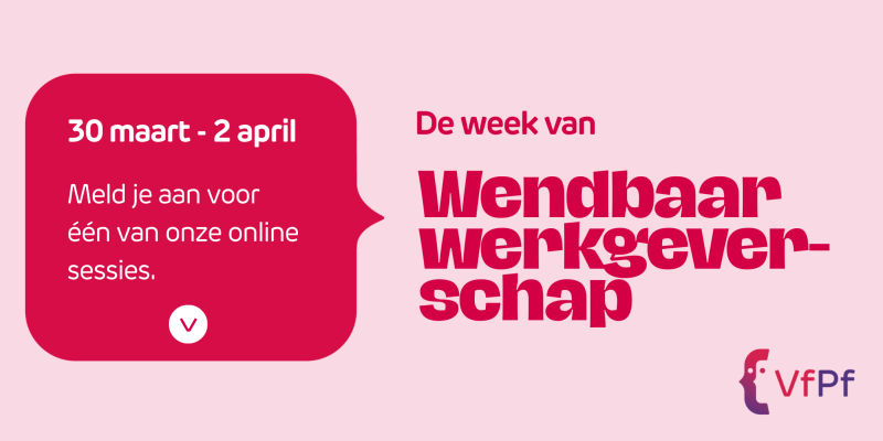 Banner met datum en informatie over de week van wendbaar werkgeverschap