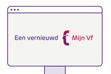 Beeldscherm met een vernieuwd Mijn Vf