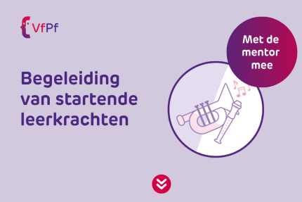 Begeleiding van startende leerkrachten - met de mentor mee, met illustratie van fanfareorkest
